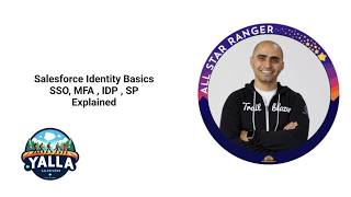 Salesforce Identity Basics SSO, MFA , IDP , SP Explained | Salesforce Administrator