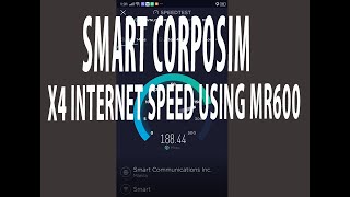 TPLINK MR600 INTERNET SPEEDTEST VS. PLDT ET610 4G LTE ROUTER USING SMART CORPOSIM screenshot 3