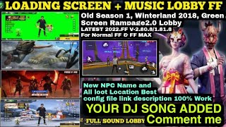 Free fire lobby change❗How to change free fire Background lobby season 1| Config File FF & FF Max