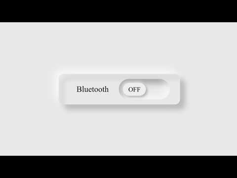 HTML CSS Bluetooth Toggle Switch Design | Neumorphism UI Toggle Button