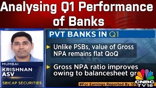 Analysing Q1 Performance of Banks with Krishnan ASV of SBICAP | CNBC TV18