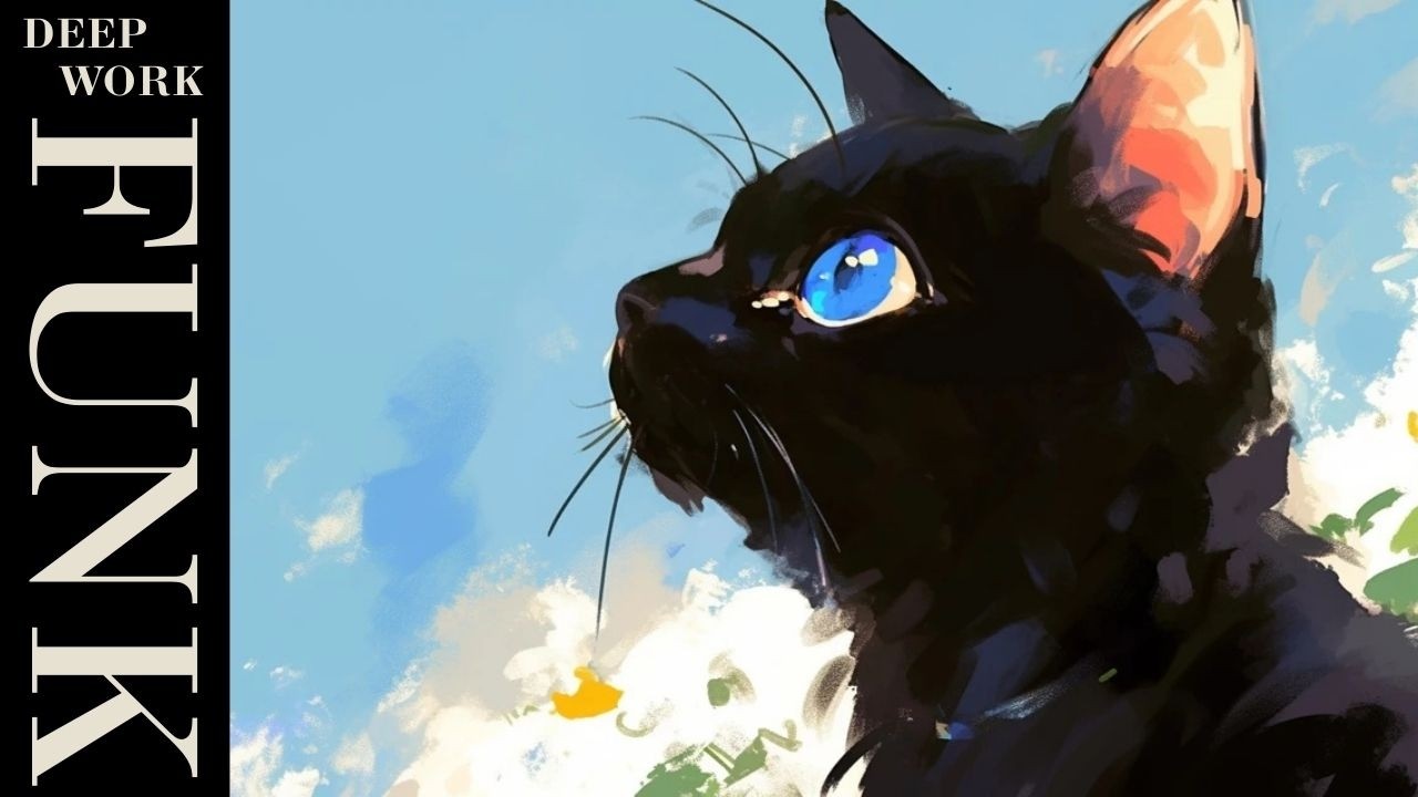 Calm Focus Flow | Lo-Fi Guitar Chillhop 🎧 | Selected by the Black Cat | Chill Focus & Deep Work