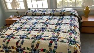 Double Wedding Ring Amish Quilt for Sale by Amish Spirit Quilts