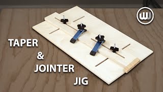 Easy Taper & Jointer Jig for the Table Saw | Plan Available