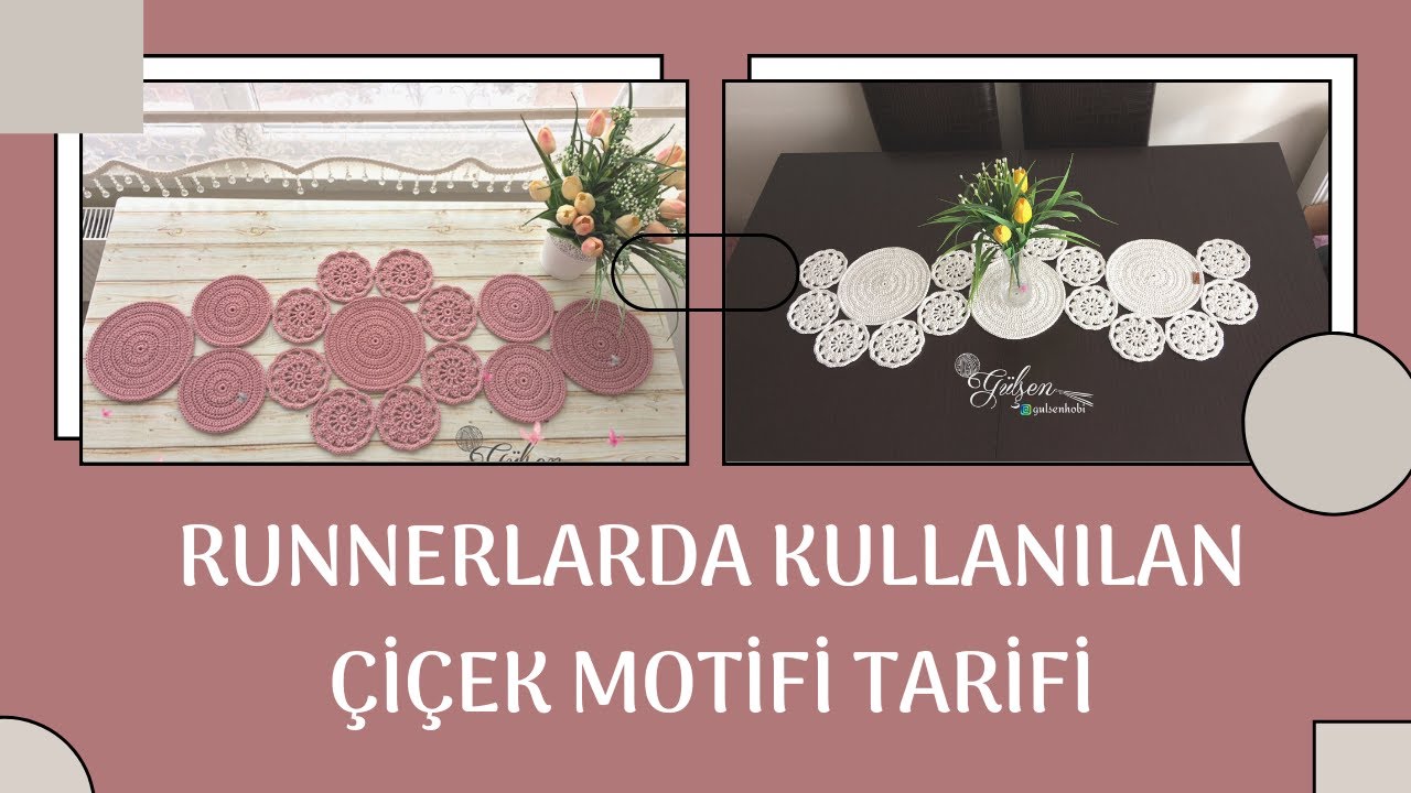 RUNNERLARDA KULLANILAN ÇİÇEK MOTİFİ TARİFİ