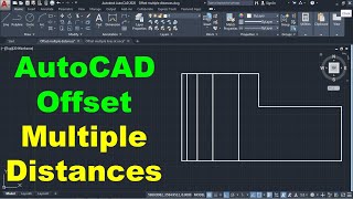 AutoCAD Offset Multiple Distances