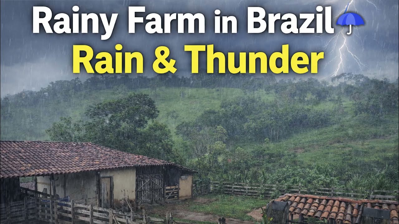 Sueño Profundo bajo la Lluvia 🌧️ 4 HORAS Ambiente de Granja