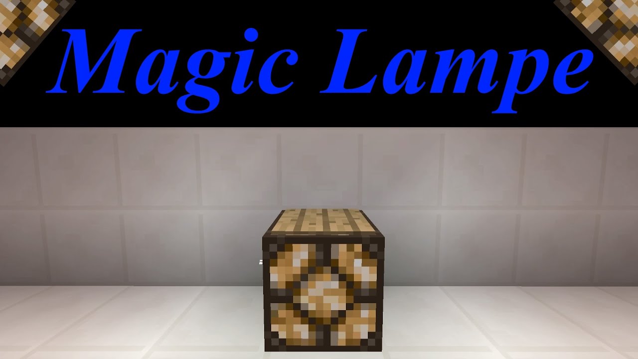 Tutorial / Magic Lampe !!! Zum nach bauen !!!! / Minecraft / Ps4 ...
