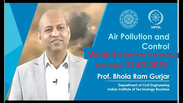 Air Pollution and Control | Assignment Answers Week 4 | Swayam NPTEL Jan-Apr 2024