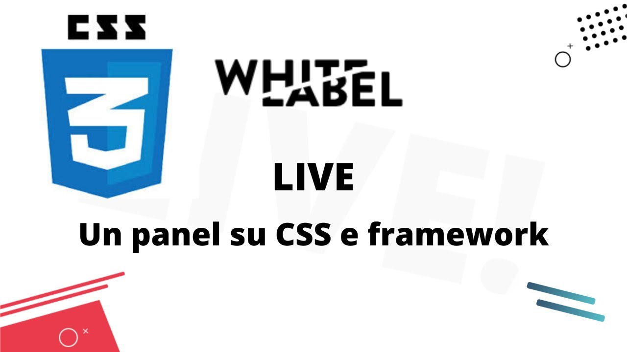LIVE - Parliamo di CSS e framework - YouTube