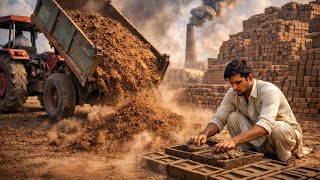 "Exceptional Process How Handmade 10,000 Bricks Are Made Daily!"