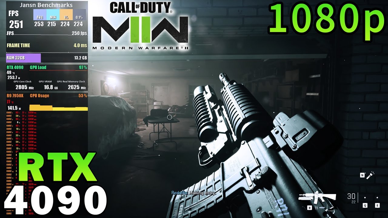 Call of Duty: Modern Warfare 2 (2022) Campaign 1080p | RTX 4090 | Ryzen 9 7950X | Ultra Settings