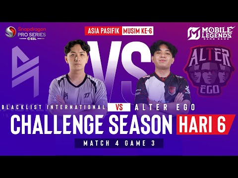 BLCK VS AE | SPS Mobile Challenge Season | MLBB | S6 Hari 6 | MATCH 4 GAME 3