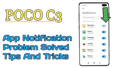 Poco C3 || How To Fixed App Notification Problem