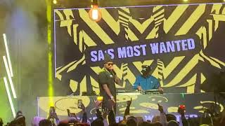 A-Reece performing Red Dragon and Holding hands live at SA Most Wanted