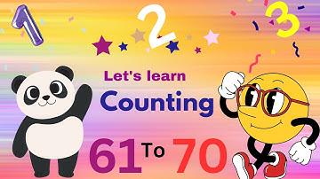 Learn counting 61 to 70 step by step/ Preschool learning education #countingactivities #viralvideo