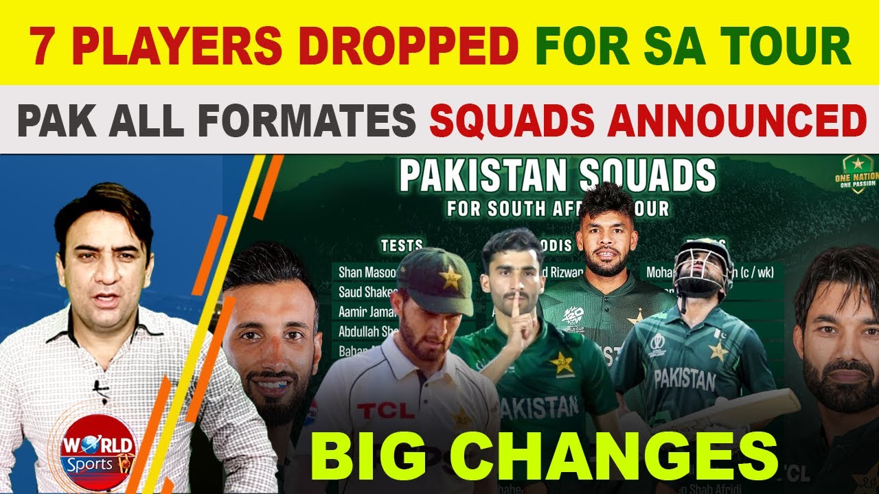 No Fakhar Zaman, 7 players dropped for SA tour | PAK Squads announced