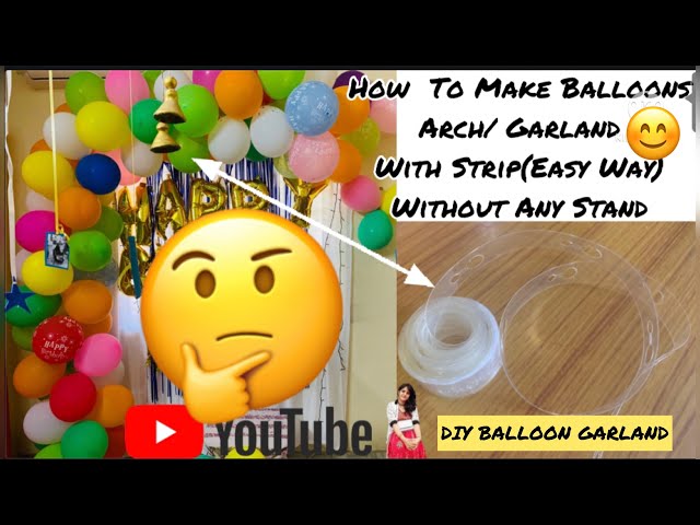 How to use Balloon Decorating Strip or Tape & Glue Pieces 