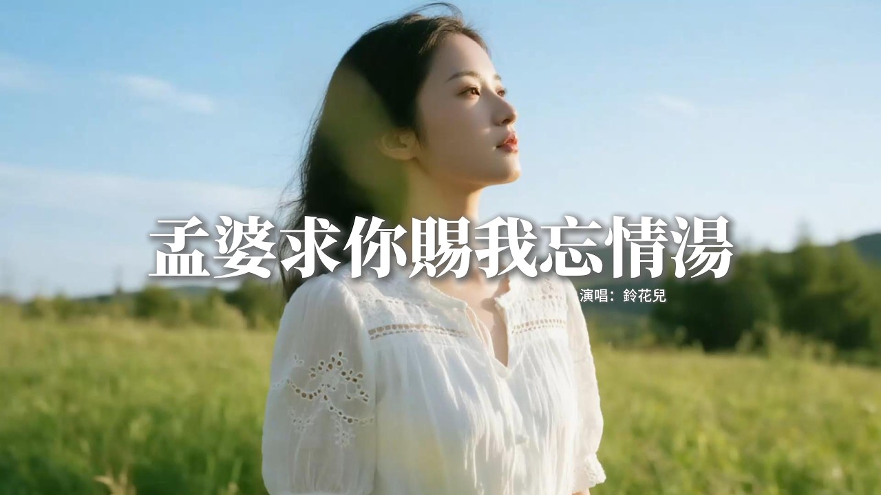 鈴花兒 - 孟婆求你賜我忘情湯『越是想要把你遺忘，越是深陷在這張網，就算青絲染白成了霜，或許我還不能夠遺忘。』【動態歌詞MV】