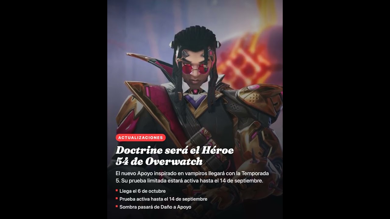 Doctrine será el Héroe 54 de Overwatch