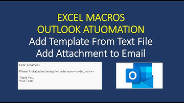 E-Mail Automation Using Excel Macros | How To Automate Outlook Email Sending with Template