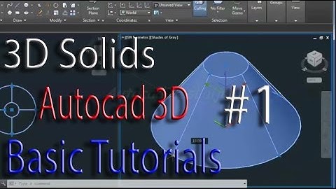 Cube, Cylinder, Cone, Sphere, Pyramid: 3d Solid - cad software - online autocad classes part 1