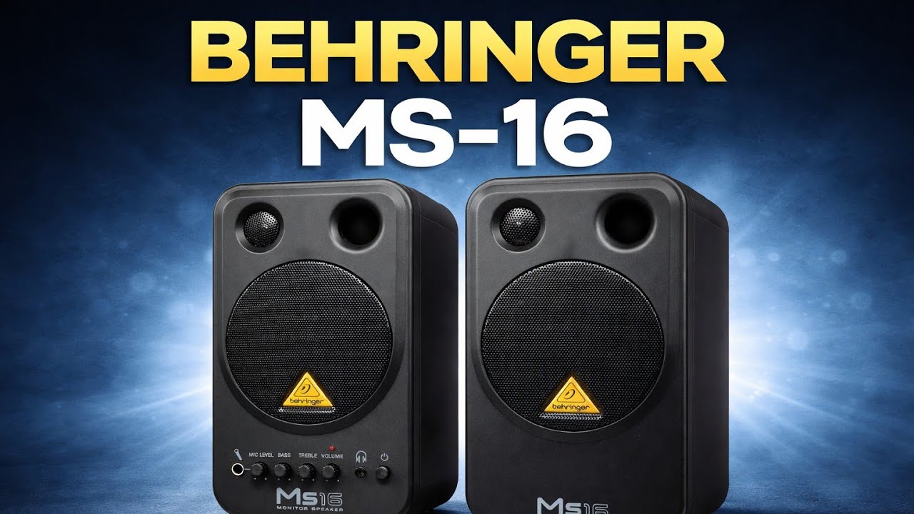 behringer ms16 studio monitors|Behringer ms16|Behringer - YouTube