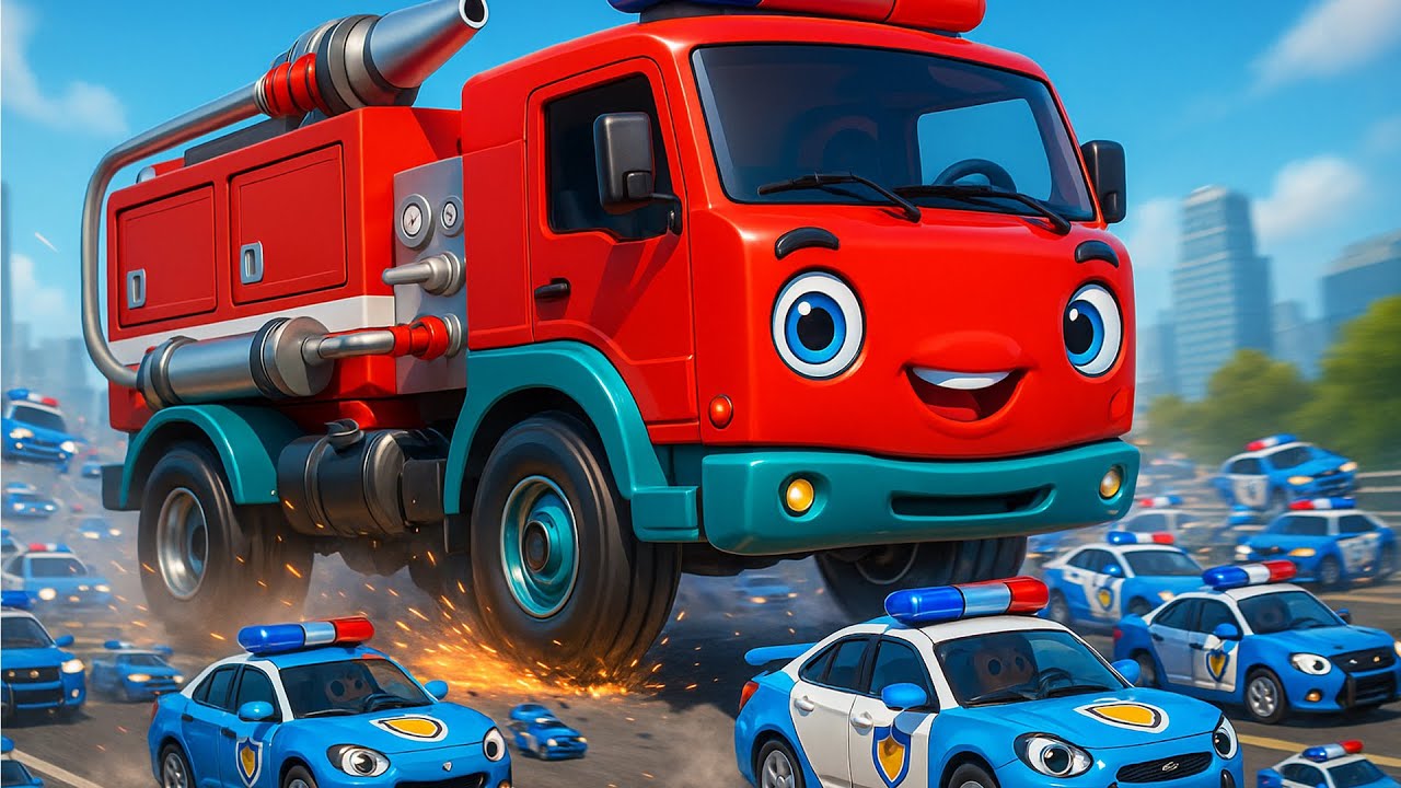 Massive Water Splash!! 💦🚗 | Police Car & Friends Adventure