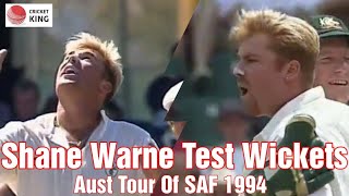 Shane Warne Test wickets | Australia tour of South Africa 1994