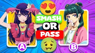 Fast SMASH or PASS ANIME 😍🤮 FEMALE EDITION ♀️🚺 [ 100 BEST WAIFUS IN ANIME] screenshot 3