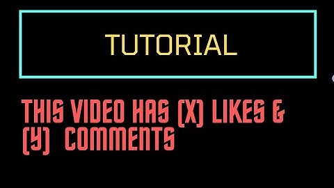 How to automatically display likes (15) & comments (27) in video title!!