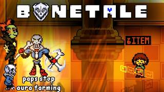 Trying out the NEW Disbelief Papyrus! Bonetale: Sans vs Frisk 1.7.1