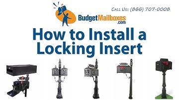 Budget Mailboxes | How to Install a Locking Insert
