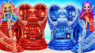 We Build Amazing Doll House: DIY Diamond, Ruby & Sapphire Crafts for Dolls | TuLaLoo Mini House