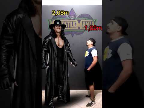 altura de alguns personagens de WWE parte 1