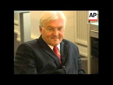 لاریجانی با اشتاین مایر وزیر امور خارجه آلمان برای مذاکرات هسته ای دیدار کرد 