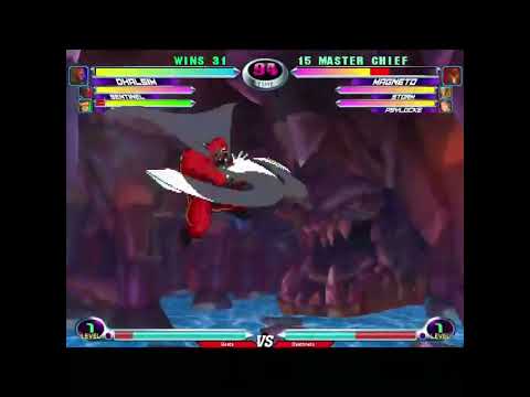 MvC2 Dhalsim 95% combo opener to keepaway sequences with Rocket Punch assist 10/4/23