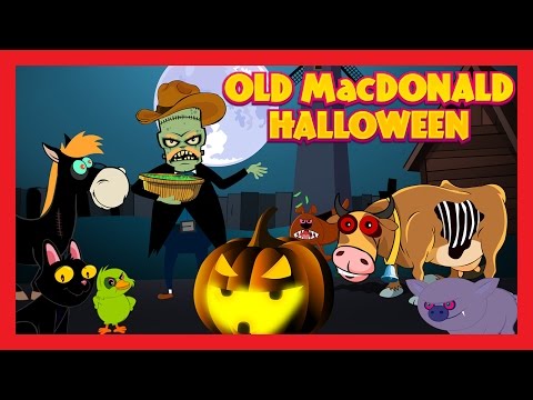 Old MacDonald Had A Farm - Halloween - Animation English Rhymes & Songs for Kids || Halloween 2016
