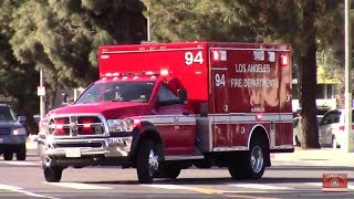 LAFD NEW Rescue 94 Responding
