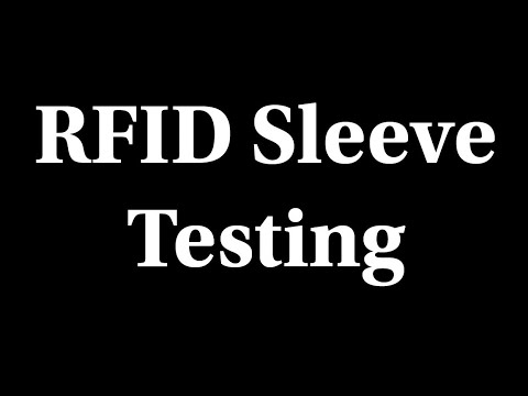 Testing The RFID Sleeves For Credit Cards Using A Raspberry Pi 4 And ...