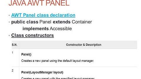 CS206 OODP AWT PART1 TUTORIAL
