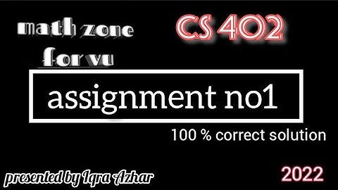 cs402 assignment 1 solution 2022
