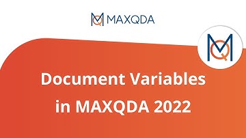 Document Variables in MAXQDA 2022