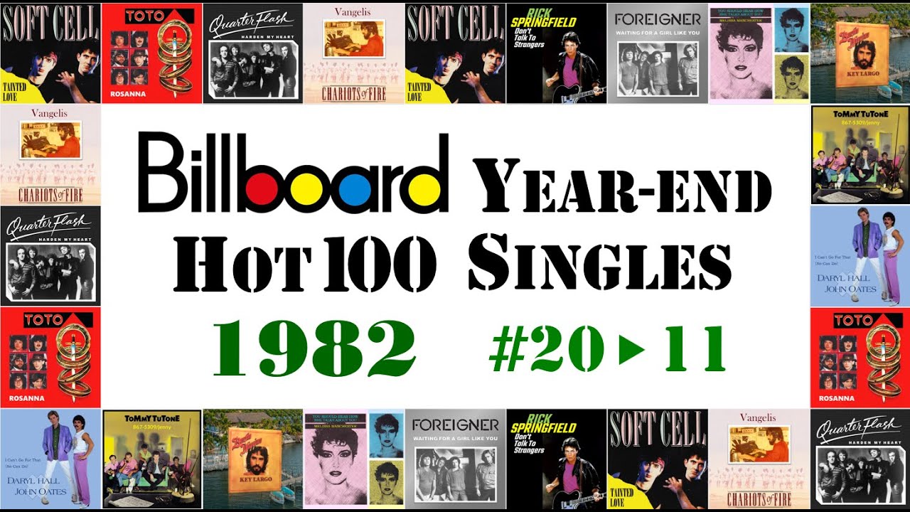 Billboard Year-End Hot 100 singles of 1982 / #20 to #11 - YouTube