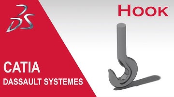 Hook Design in Catia #Generative_Shape_Design #Part_Design