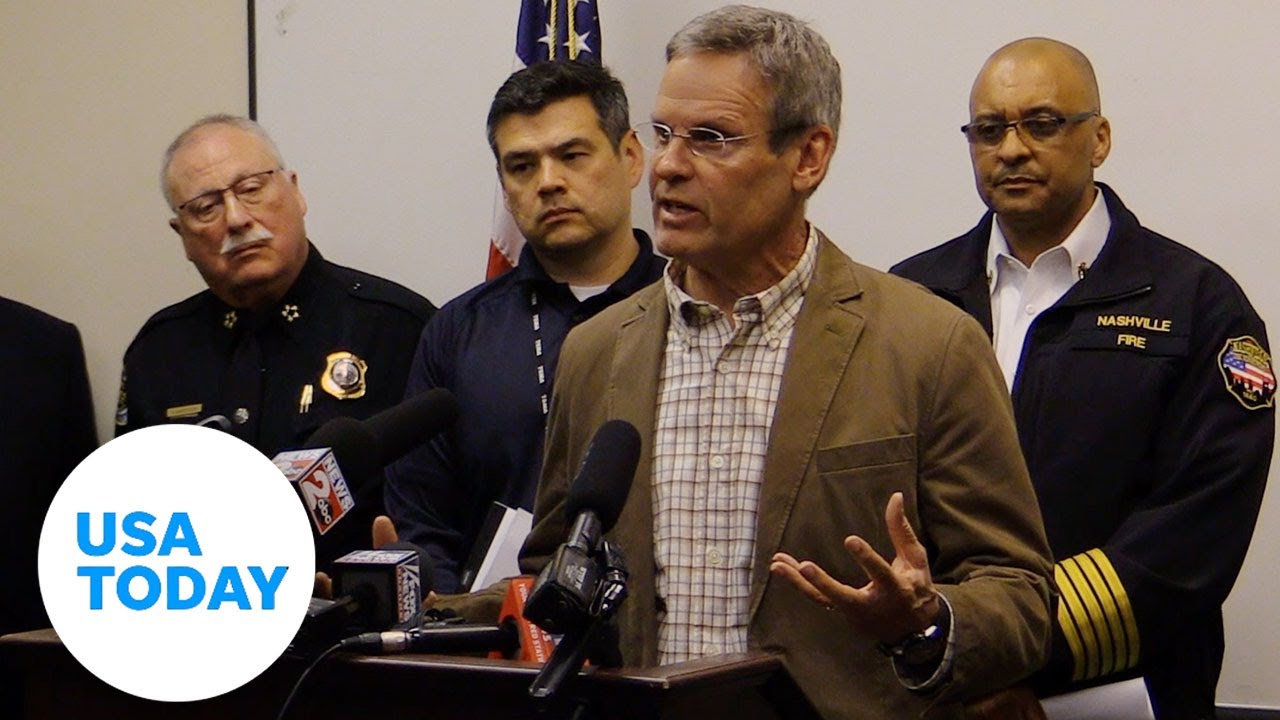 Nashville Gov. Bill Lee and Mayor John Cooper speak after tornado hits | USA TODAY