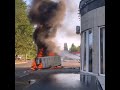 В ДТП сгорели машины