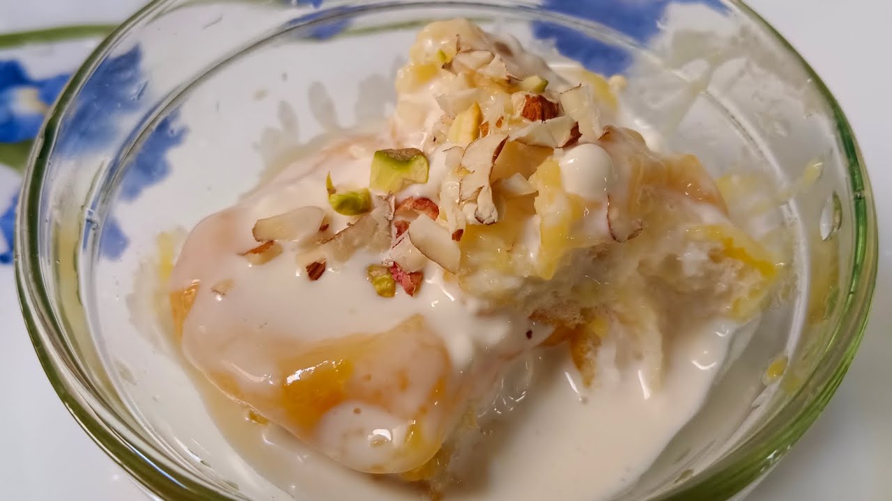 రెస్టారెంట్ స్టైల్ ఆప్రికాట్ డిలైట్ #Apricot Delight 😋#delicious recipe ...