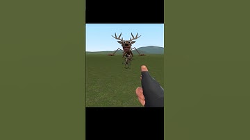 I DESTROY POWHAHA 99 FOREST NIGHT DEER NEXTBOTS IN PLAYGROUND MOD GMOD SANDBOX IN SPACE #shortsfeed