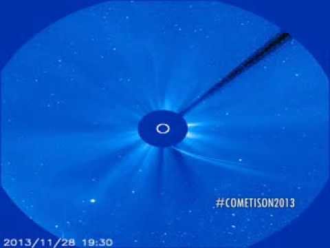 ISON o Cometa do Século aparece do outro lado do sol com Núcleo intacto